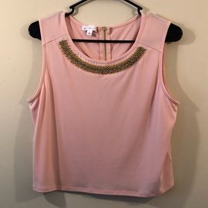 Crop top with decorative color. NWOT